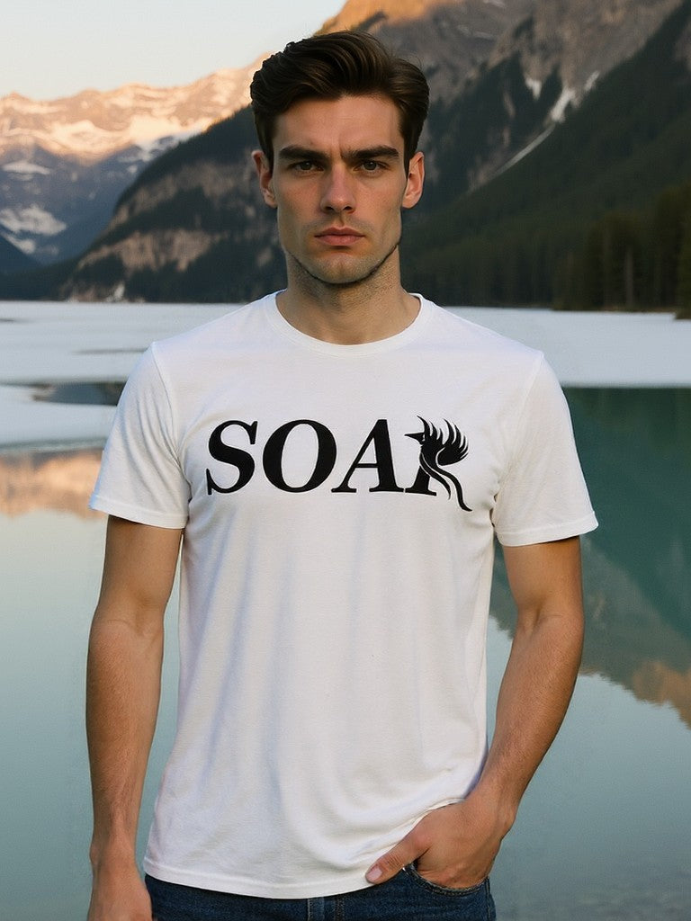 Unisex White Soar T-shirt